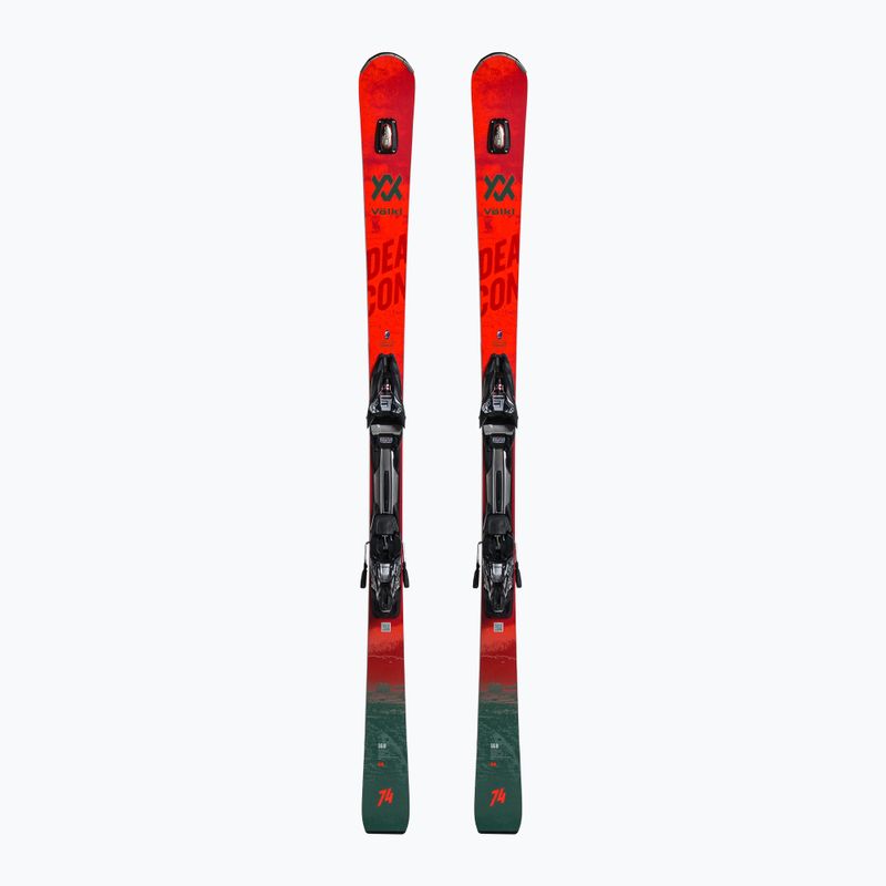 Völkl Deacon 74+RMotion2 12 GW lesiklás síléc piros/szürke 121151/6877T1.VB