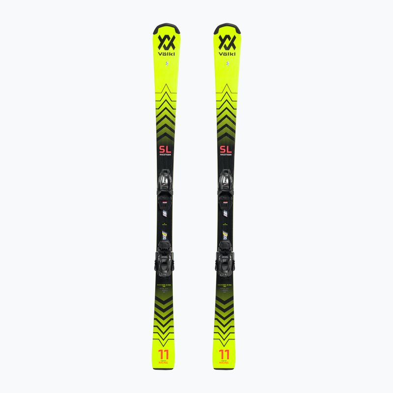 Gyermek lesiklás Völkl Racetiger JR Pro+7.0 VMotion JR sárga/fekete 122467/6262T1.VA