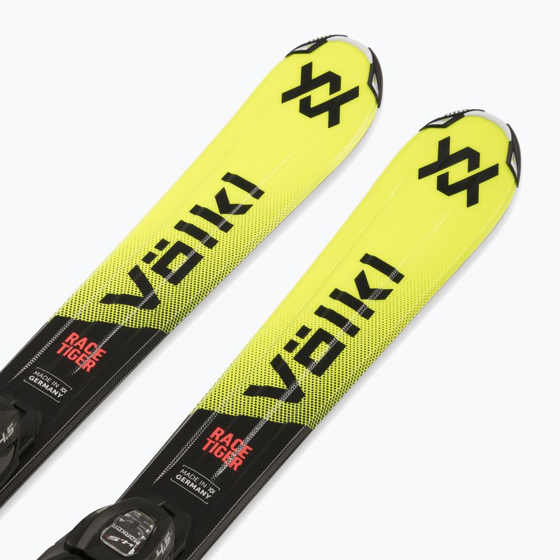 Gyermek lesikló sílécek + kötések Völkl Racetiger Jr Yellow+7.0 VMotion Jr 130-160 cm 4