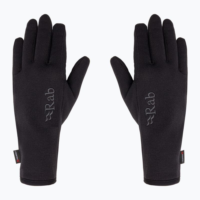 Férfi túrakesztyű Rab Power Stretch Pro fekete 3