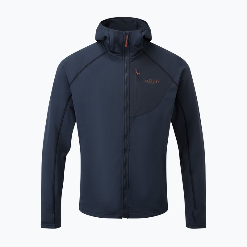 Férfi Rab Superflux Hoody fleece pulóver kék QFE-89-DI