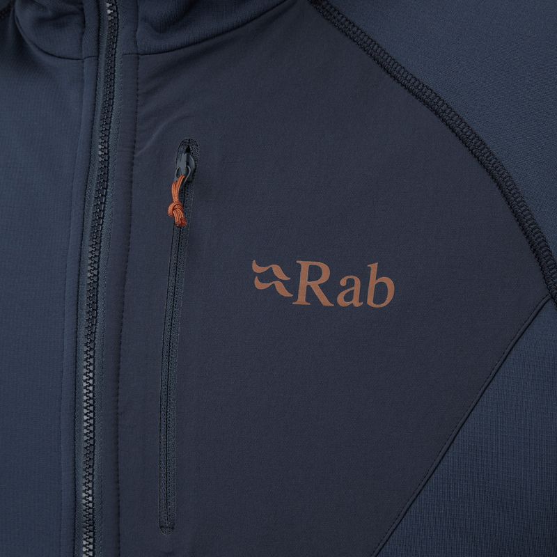 Férfi Rab Superflux Hoody fleece pulóver kék QFE-89-DI 4