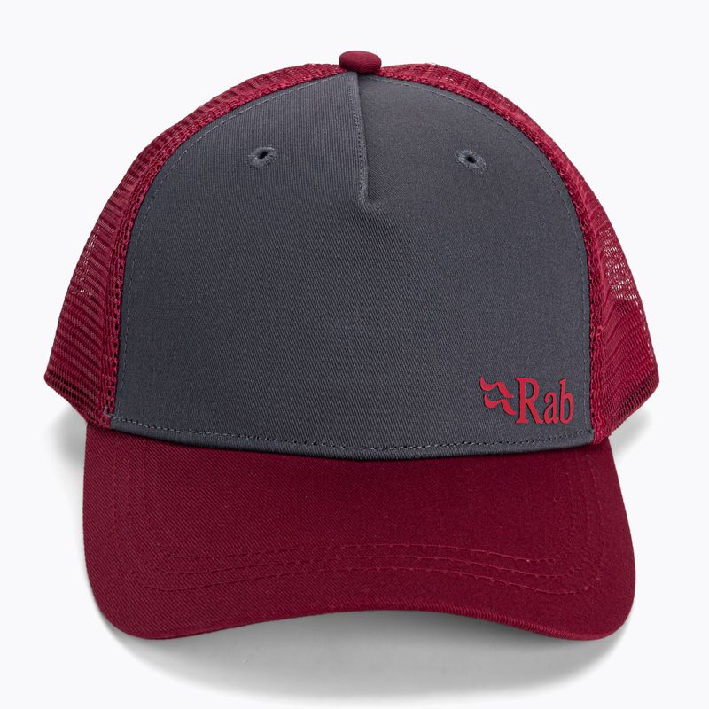 Rab Trucker logós baseball sapka piros-szürke QAB-06 4