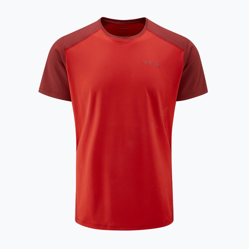 Férfi póló Rab Force ascent red/oxblood red 5