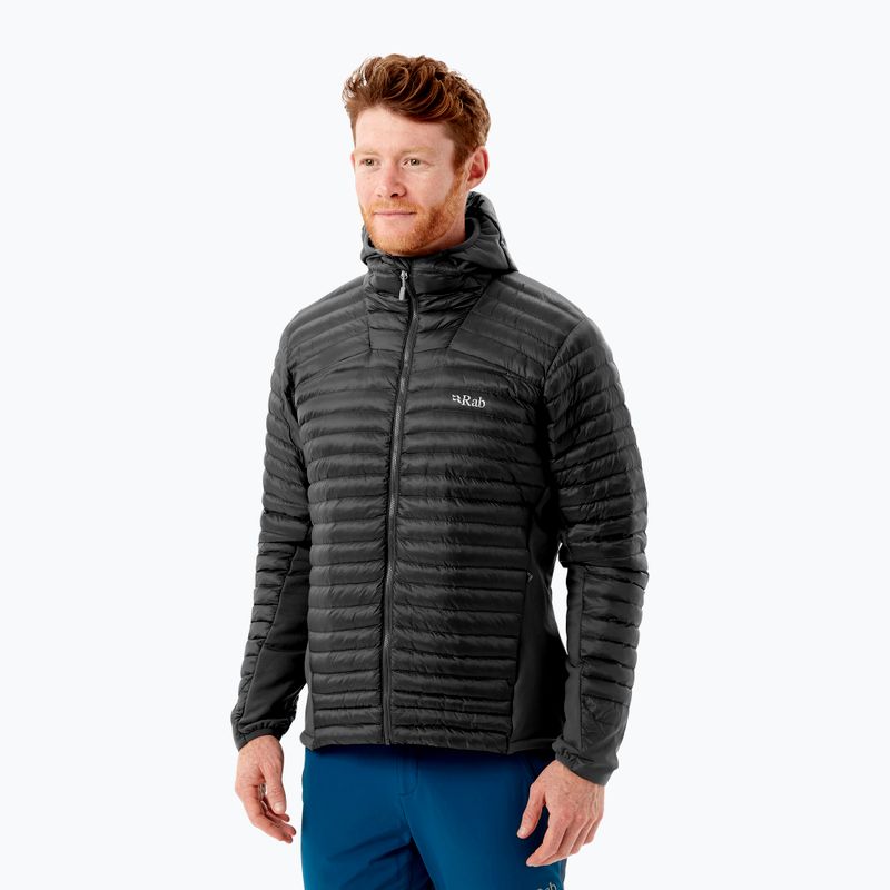 Férfi pehelykabát Rab Cirrus Flex 2.0 Hoody fekete