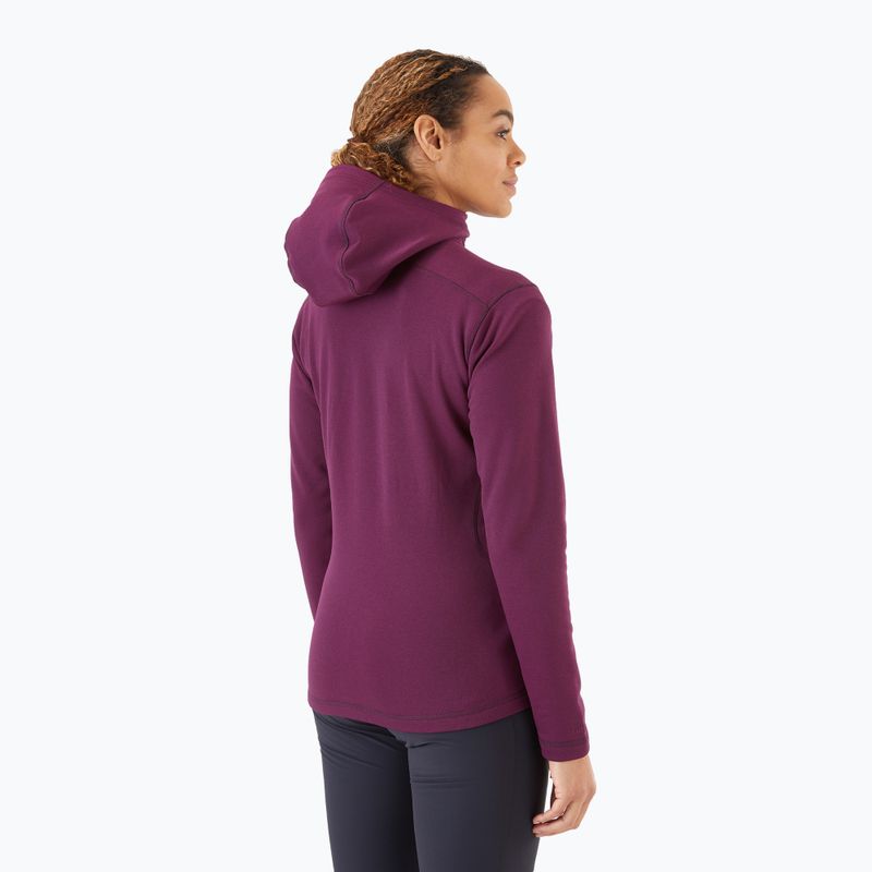 Női fleece kapucnis pulóver Rab Geon Hoody lila QFE-94-EGG 2