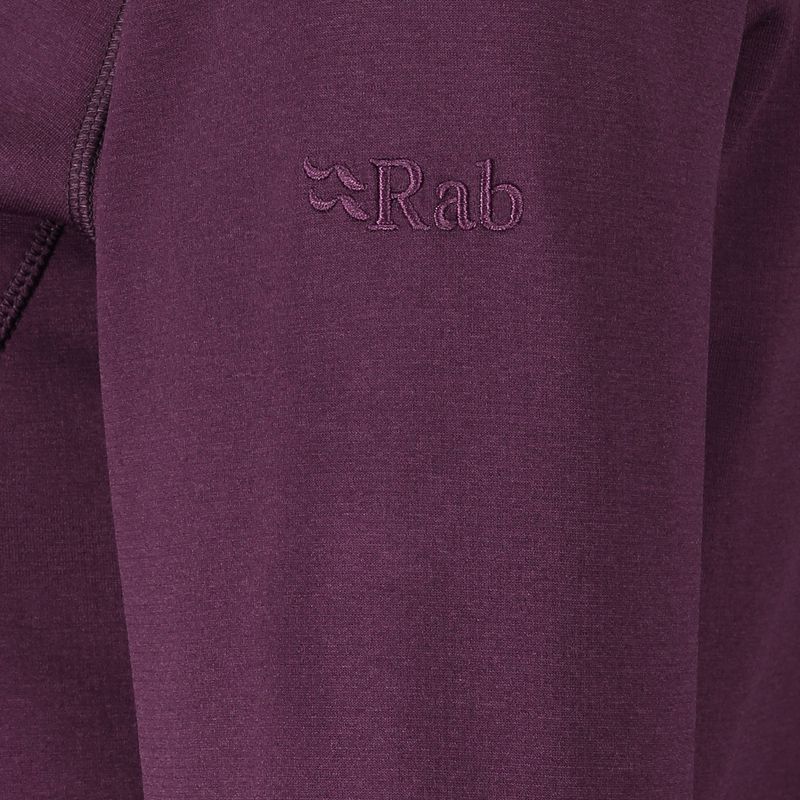 Női fleece kapucnis pulóver Rab Geon Hoody lila QFE-94-EGG 6