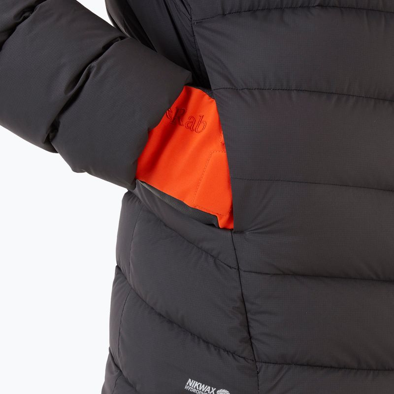 Férfi Rab Infinity Alpine pehelypaplan kabát fekete/antracit 6