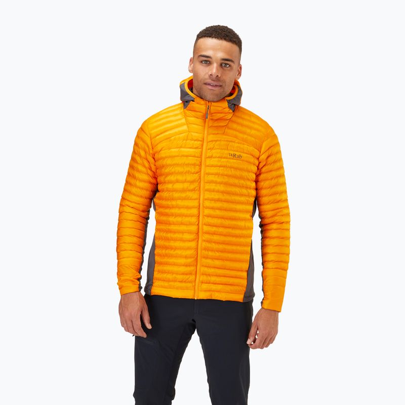 Rab Cirrus Flex 2.0 férfi hibrid dzseki narancssárga QIO-68-SUN-SML