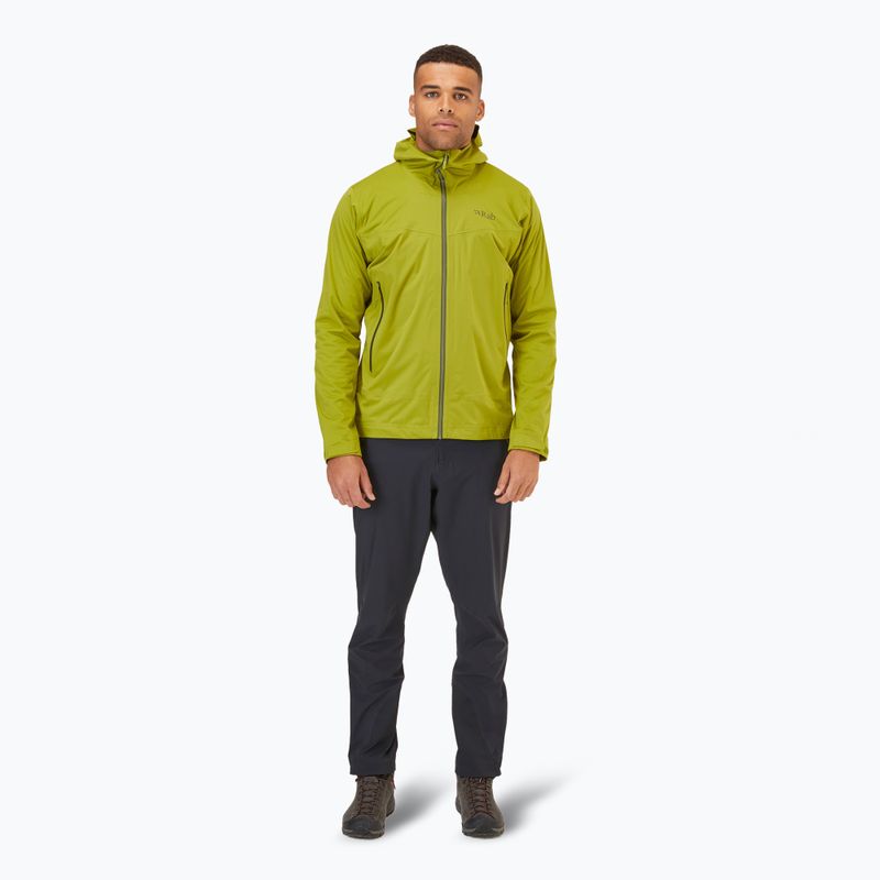 Férfi esőkabát Rab Kinetic 2.0 ascent grey 2
