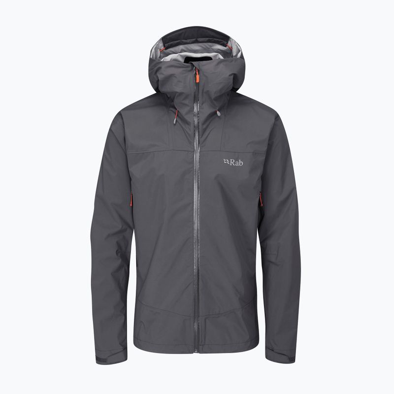 Férfi Rab Downpour Plus 2.0 membrános kabát szürke QWG-78-GRH-SML 2