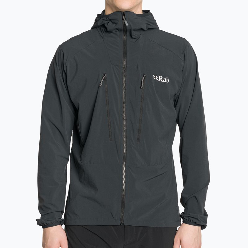 Férfi softshell dzseki Rab Borealis szürke QWS-35-BEL-SML