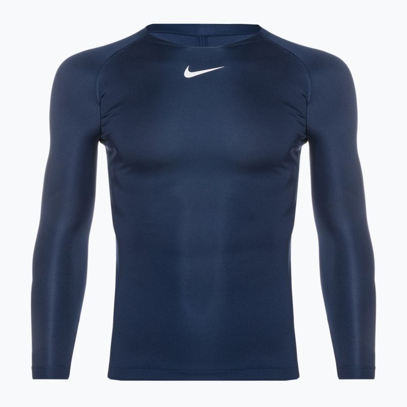 Női Termál hosszú ujjú  Nike Dri-FIT Park First Layer LS midnight navy/white