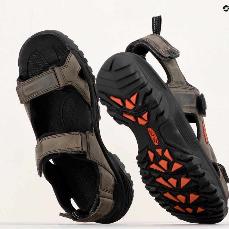 Keen Targhee III Open Toe férfi trekking szandál szürke 1022424 15