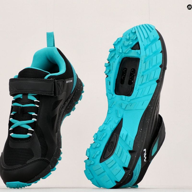 Női MTB kerékpáros cipő Northwave Escape Evo fekete/kék 80173009 14