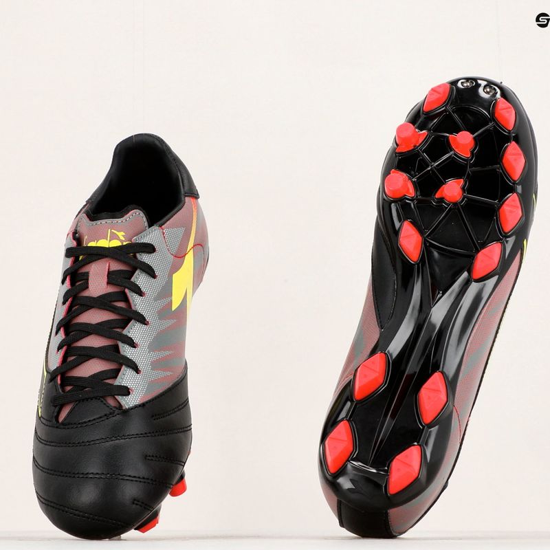 Férfi Diadora Brasil Elite Veloce R LPU futballcipő fekete és piros DD-101.179181-D0136-39 18