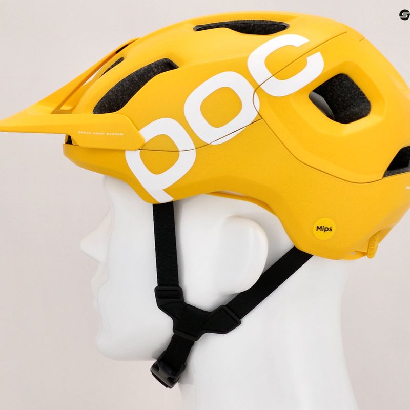 Kerékpáros sisak POC Axion Race MIPS aventurine yellow matt 7