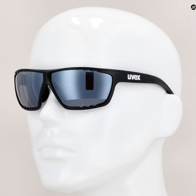 UVEX Sportstyle 706 CV fekete matt/fénytükrös ezüst napszemüveg 53/2/018/2290 11