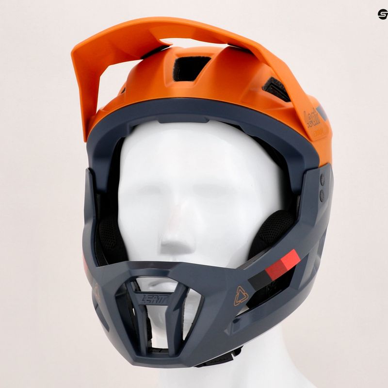 Leatt MTB Enduro 2.0 V23 kerékpáros sisak tengerészkék és sárga 1023014852 10