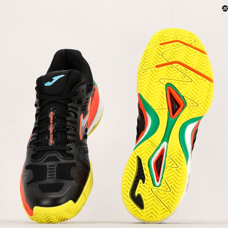Joma T.Slam 2201 férfi teniszcipő fekete és narancssárga TSLAMW2201P 13