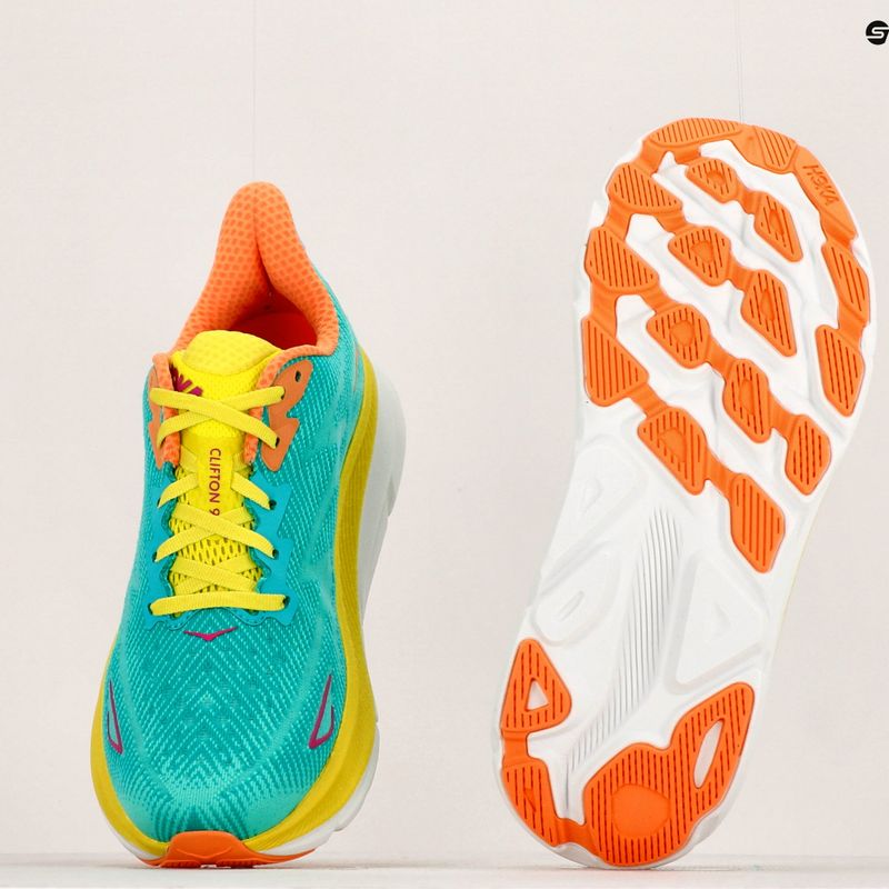 HOKA férfi futócipő Clifton 9 zöld 1127895-CEPR 12