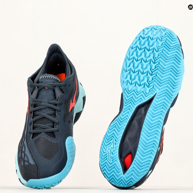 Férfi teniszcipő Mizuno Wave Enforce Tour CC tengerészkék 61GC230412 14
