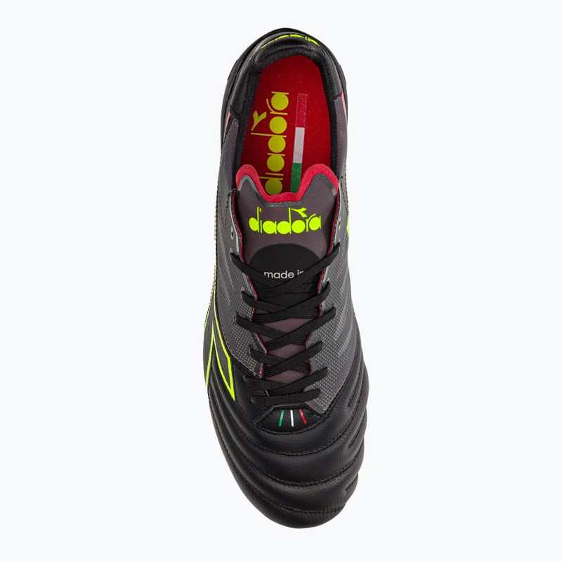 Férfi Diadora Brasil Elite Veloce ITA LPX labdarúgó cipő fekete és bordó DD-101.178785-D0136-43 6