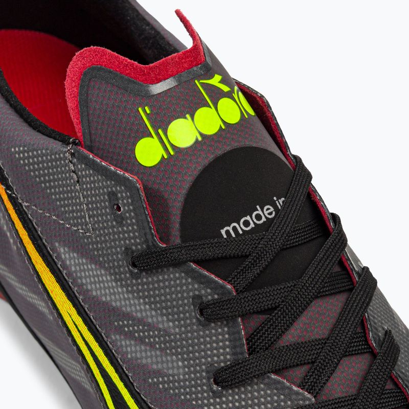 Férfi Diadora Brasil Elite Veloce ITA LPX labdarúgó cipő fekete és bordó DD-101.178785-D0136-43 8