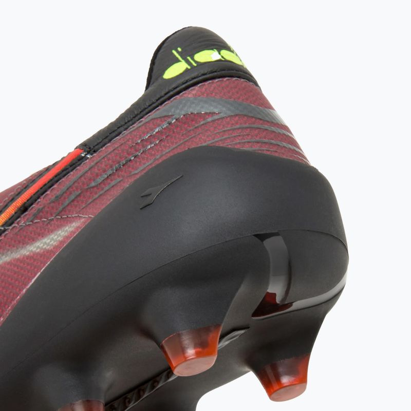 Férfi Diadora Brasil Elite Veloce ITA LPX labdarúgó cipő fekete és bordó DD-101.178785-D0136-43 15