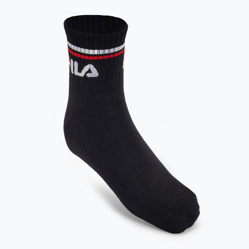 Zokni Fila Unisex Quarter 3 Pack black 2