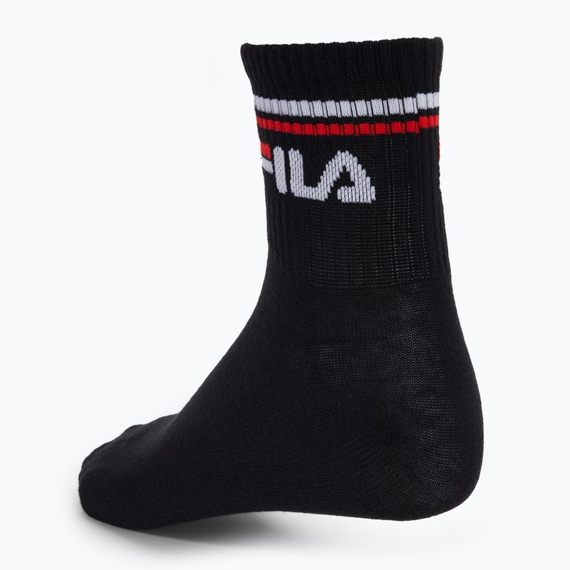 Zokni Fila Unisex Quarter 3 Pack black 3