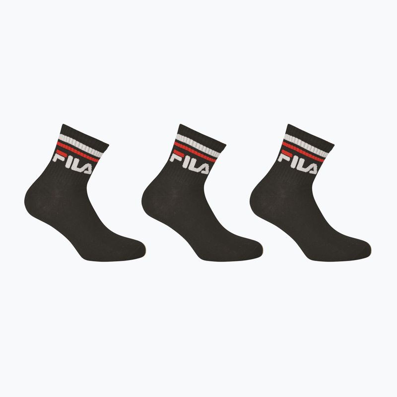 Zokni Fila Unisex Quarter 3 Pack black 5