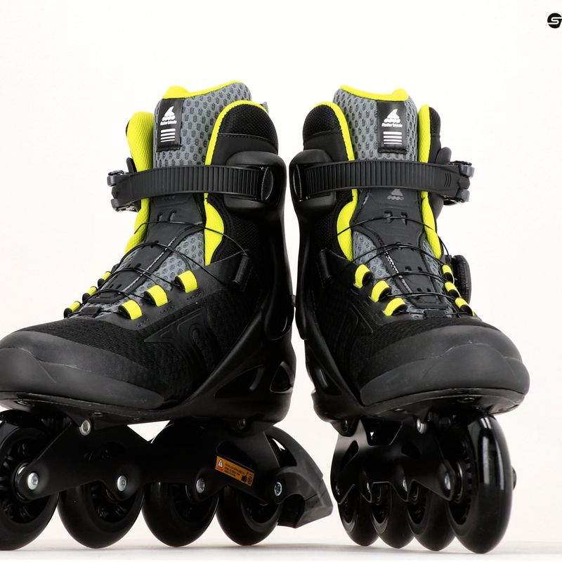 Férfi Rollerblade Macroblade 84 BOA görkorcsolyák fekete/zöld 07370600 17
