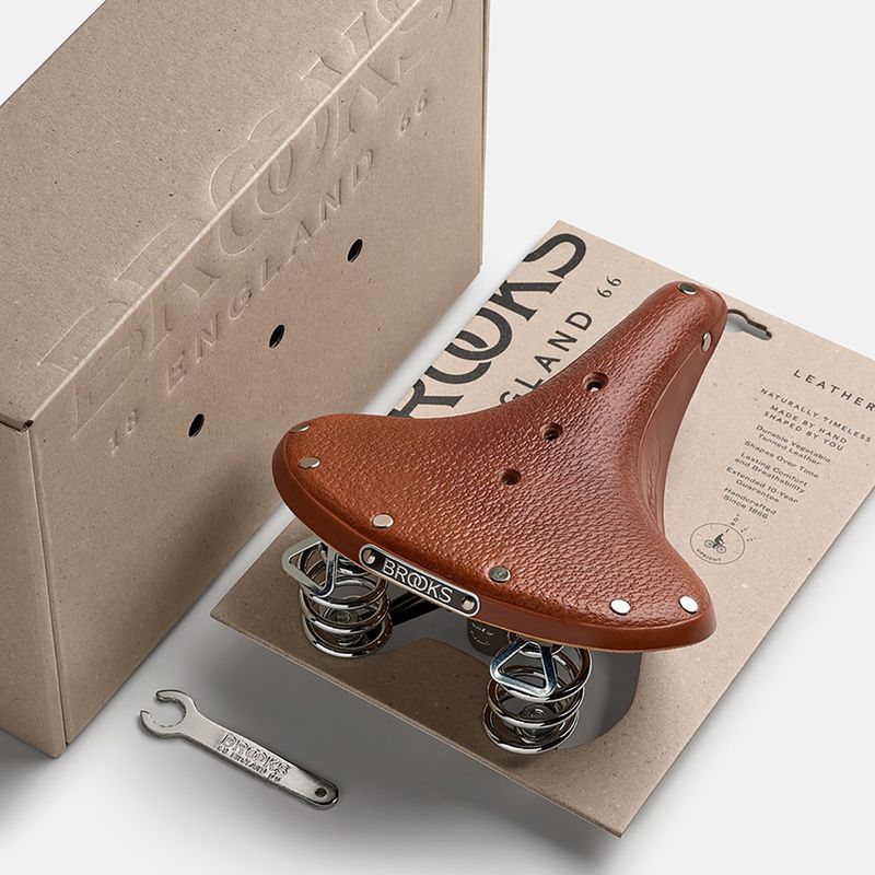 Kerékpár nyereg Brooks England B66 Short honey 8