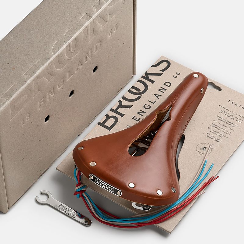 Kerékpár nyereg Brooks England B17 Carved honey 8