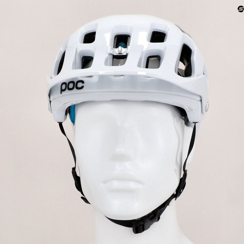 Kerékpáros sisak POC Tectal Race SPIN hydrogen white/uranium black 10