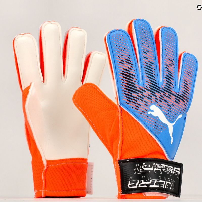 PUMA gyermek kapuskesztyű Ultra Grip 4 RC ultra narancssárga/kék csillogás 7