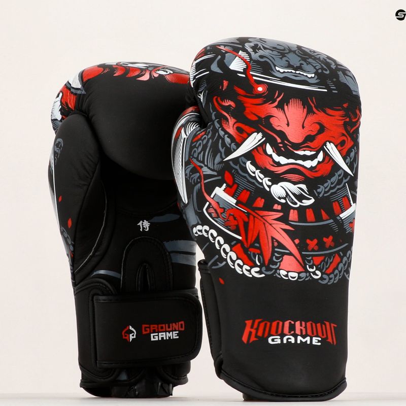 Boxkesztyű Ground Game Samurai  fekete 21BOXGLOSAM10 7