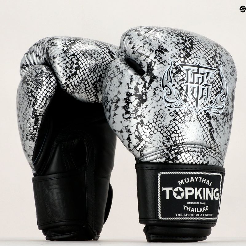Top King Muay Thai Super Star Snake bokszkesztyűk fekete TKBGSS-02A-BK TKBGSS-02A-BK 7