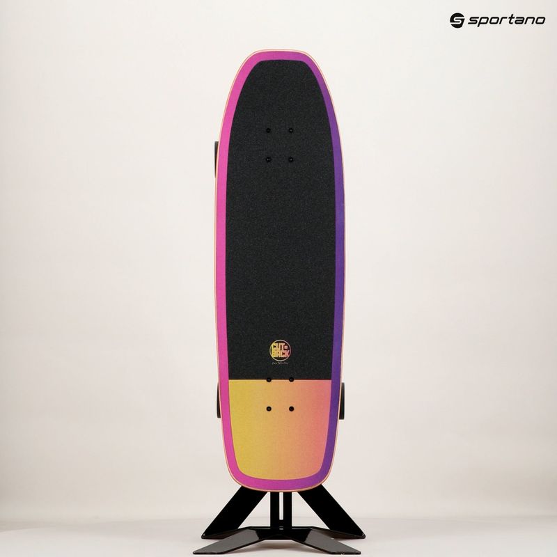 Surfskate gördeszka Cutback Techno Wave 32" fekete és színes CUT-SUR-TWA 12