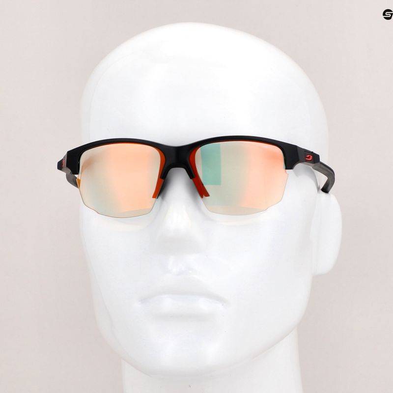 Julbo Split Reactiv 1-3 fényerősítő matt fekete/piros kerékpáros szemüveg 11