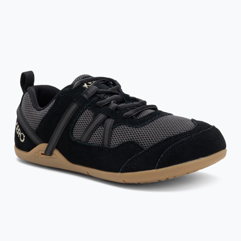 Női mezítlábas cipő Xero Shoes Prio Suede fekete aszfalt