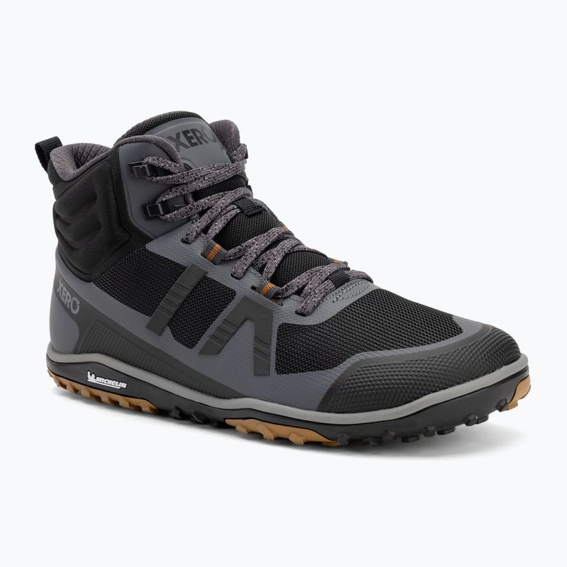 Férfi mezítlábas cipő Xero Shoes Scrambler Mid II aszfalt/ fekete