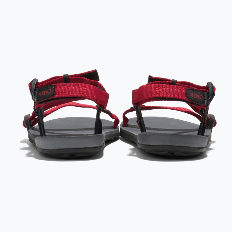 Mezítlábas gyermek Xero Shoes Z-Trail szén/piros paprika szandálok 4