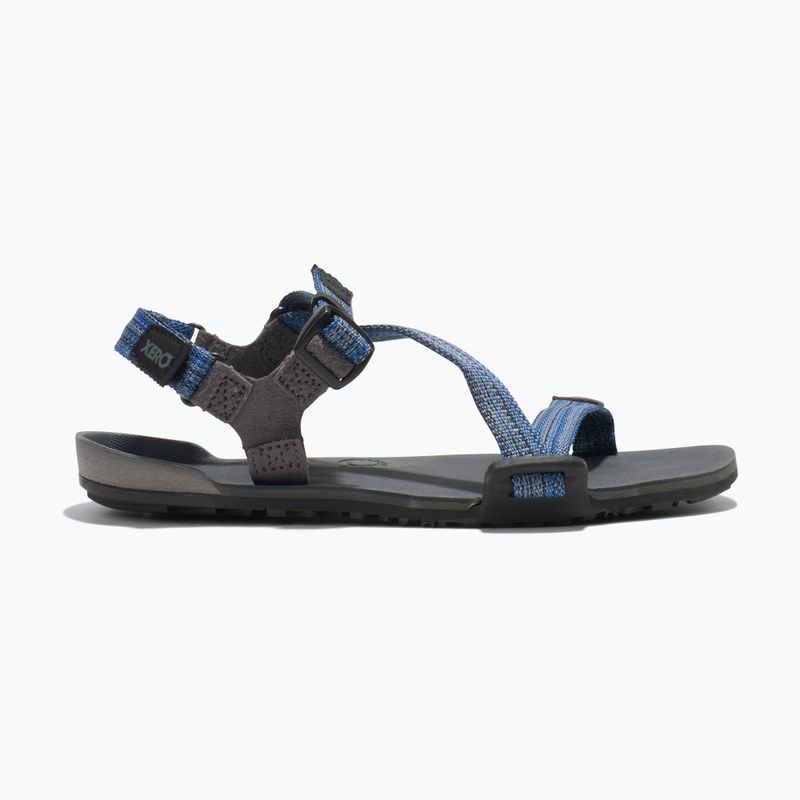Mezítlábas gyermek Xero Shoes Z-Trail szandál szén/multi/kék