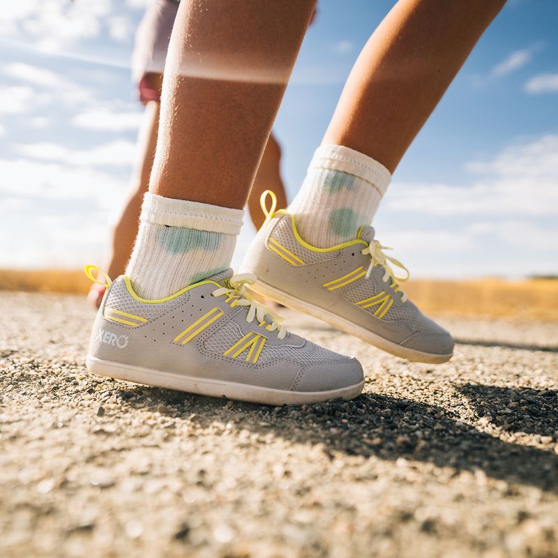 Gyerek barefoot cipők Xero Shoes Prio lunar rock/sunny lime 7