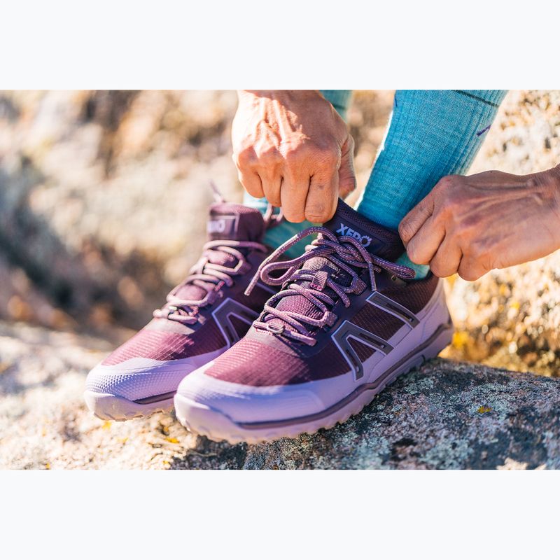 Női barefoot cipők Xero Shoes Scrambler Trail Low WP Plum perfect/sage purple 15