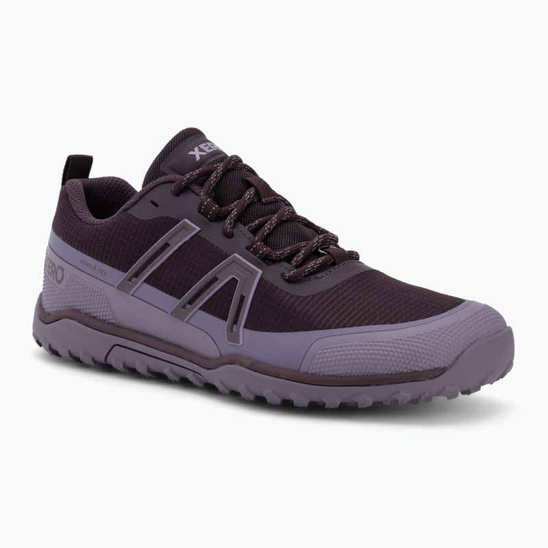 Női barefoot cipők Xero Shoes Scrambler Trail Low WP Plum perfect/sage purple
