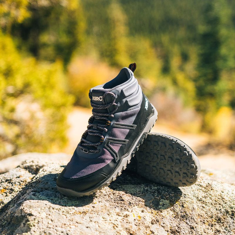 Férfi barefoot cipők Xero Shoes Scrambler Trail Mid Asphalt/Black 7