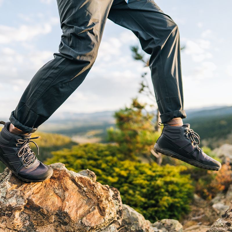 Férfi barefoot cipők Xero Shoes Scrambler Trail Mid Asphalt/Black 8